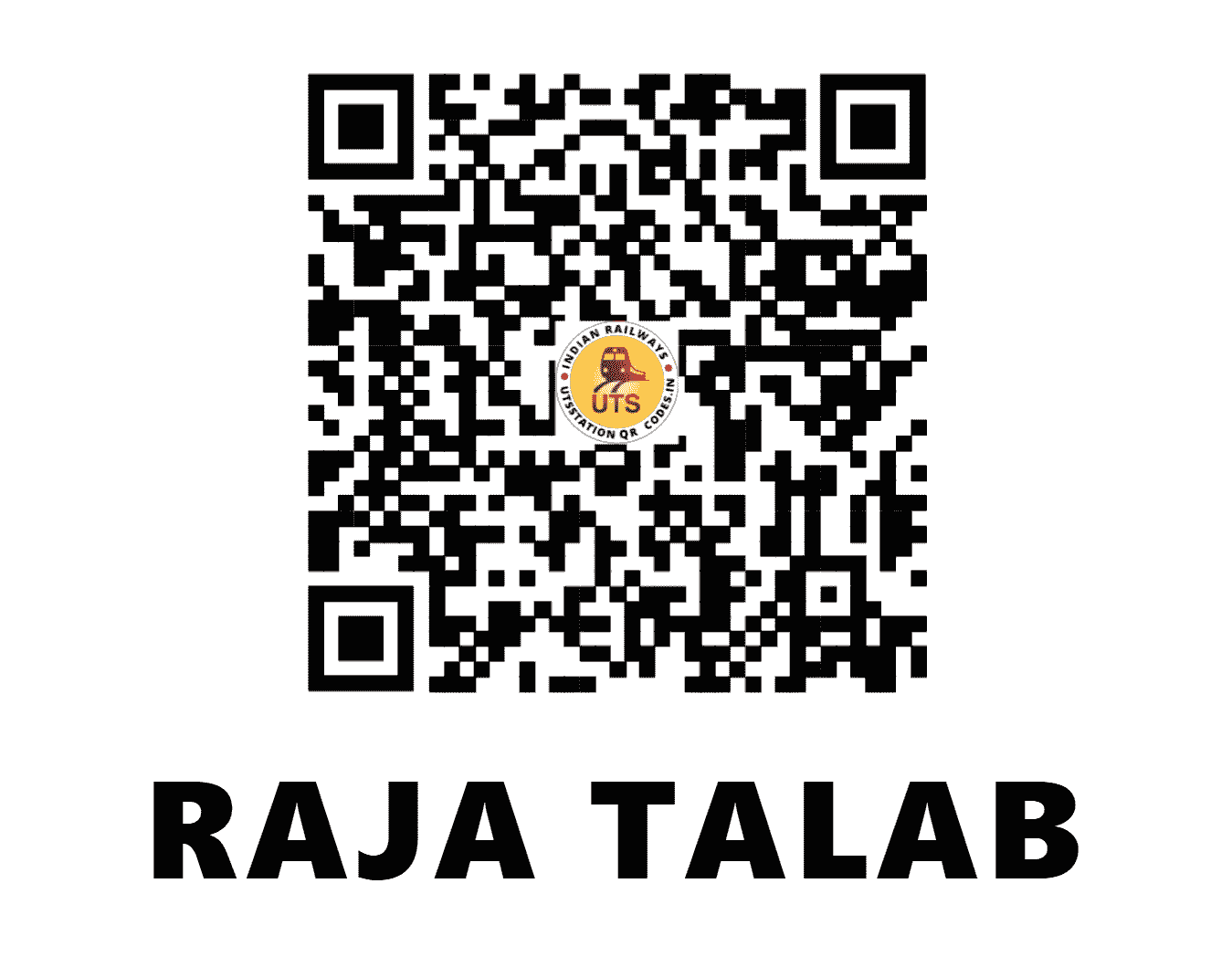 UTS QR Code for RAJA TALAB - RTB (NE - UTTAR PRADESH)